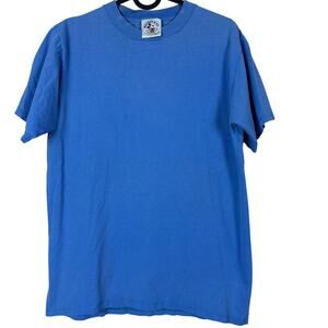 Vintage Disney Unisex TShirt Medium Blue 80s Made in USA Nostalgic Indie Hawkins